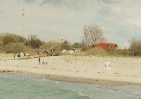 Haus vom Strand aus Westen, Fr&uuml;hling 1997